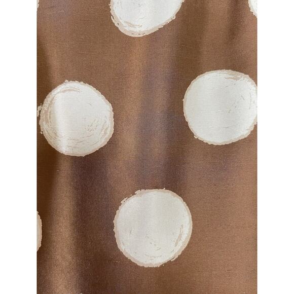 Banana Republic Women’s‎ 100% Silk Brown Polka Dot Straight Skirt Pencil Size 4 - Picture 4 of 9